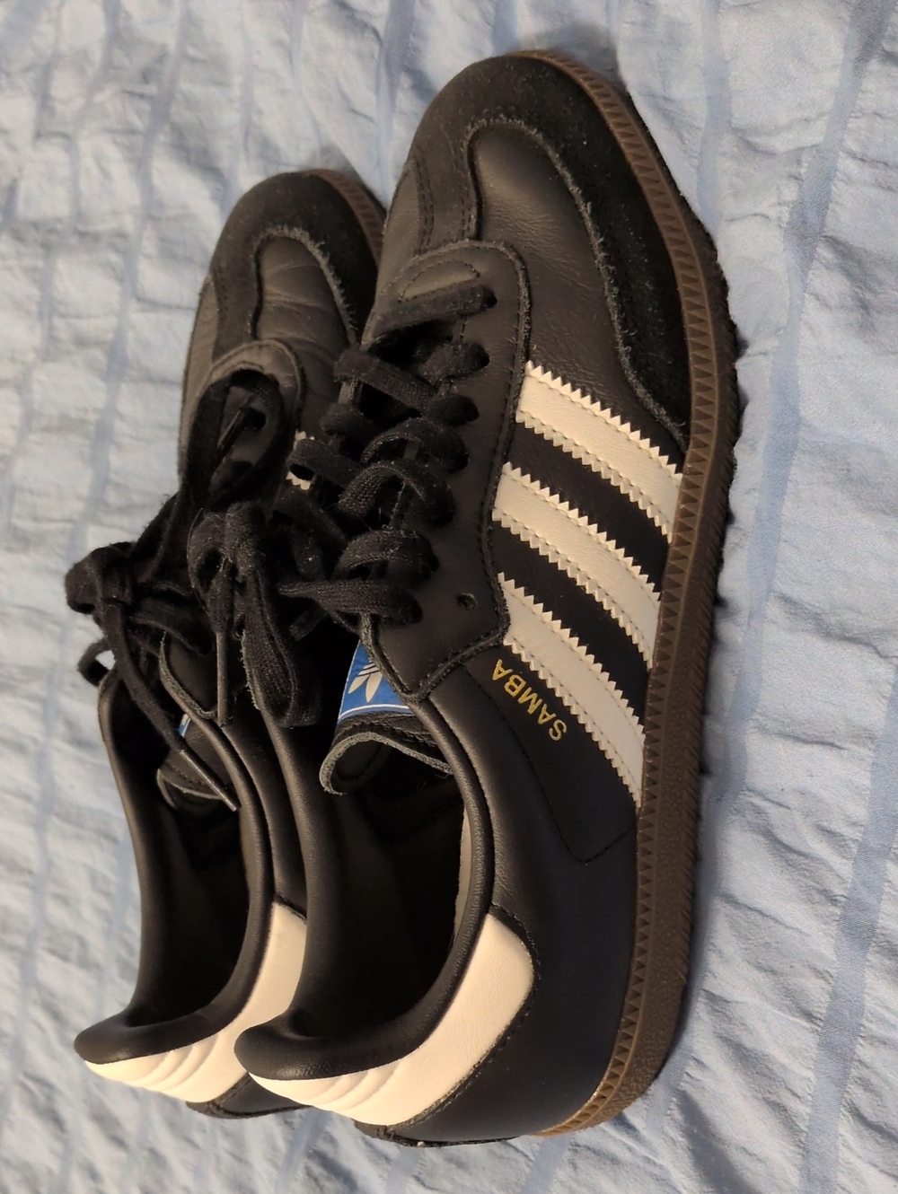 adidas Black and White Samba Retro Sneakers